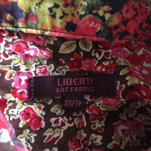 LIBERTY ART FABRICS Multicolor Rose Print Cotton shirt XS - Picture 4 of 5